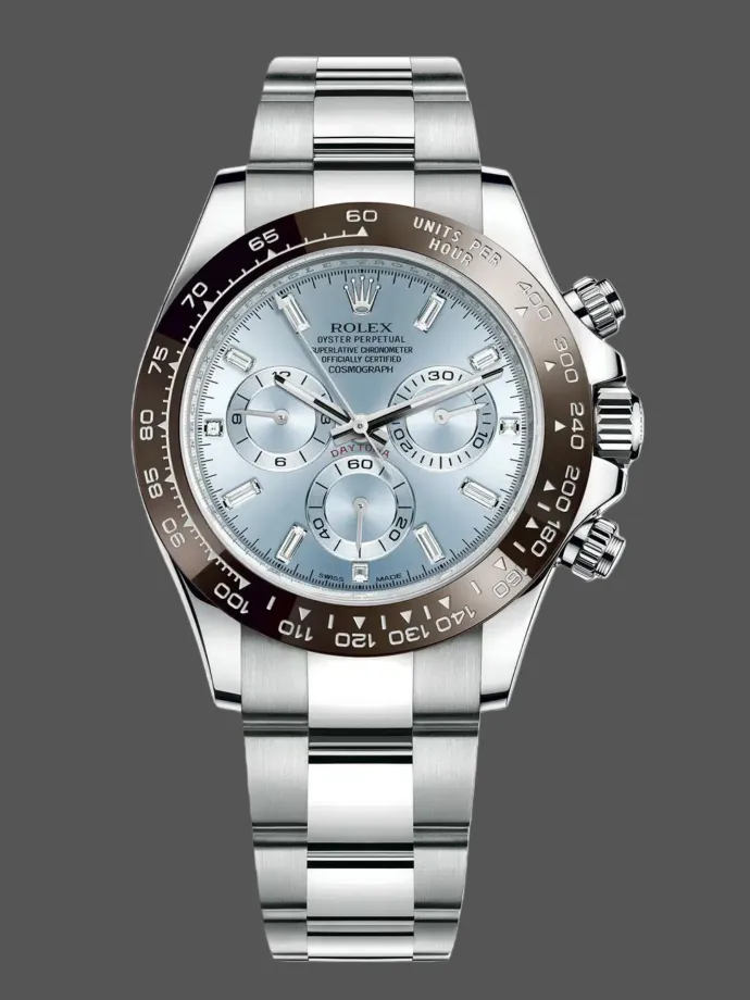 rolex cosmograph daytona 116506 ice blue dial platinum 40mm mens