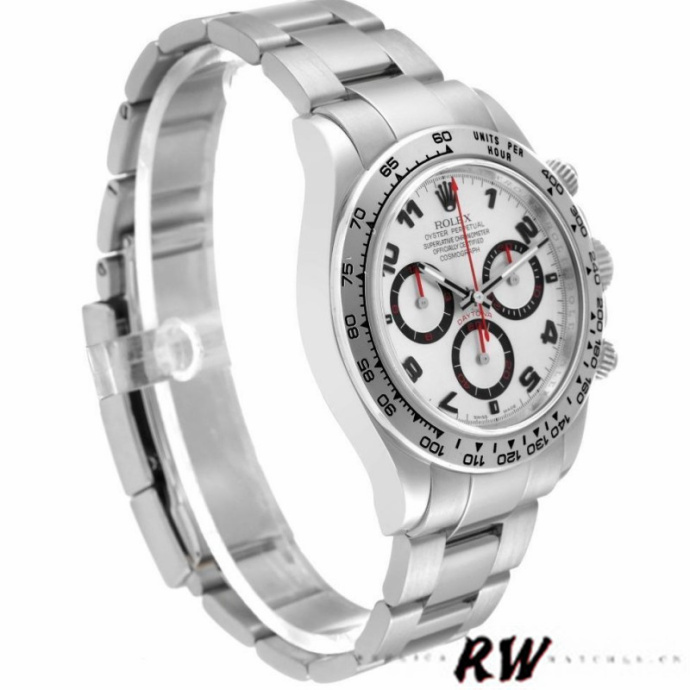 rolex cosmograph daytona 116509 silver arabic dial white gold 40mm1 rolex cosmograph daytona 116509 silver arabic dial white gold 40mm1