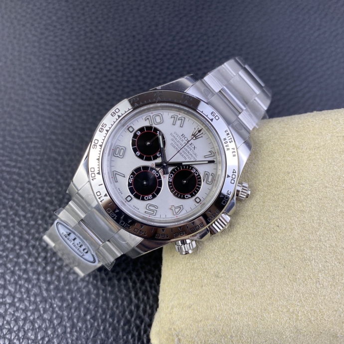 rolex cosmograph daytona 116509 white arabic dial white gold 40mm5 rolex cosmograph daytona 116509 white arabic dial white gold 40mm5