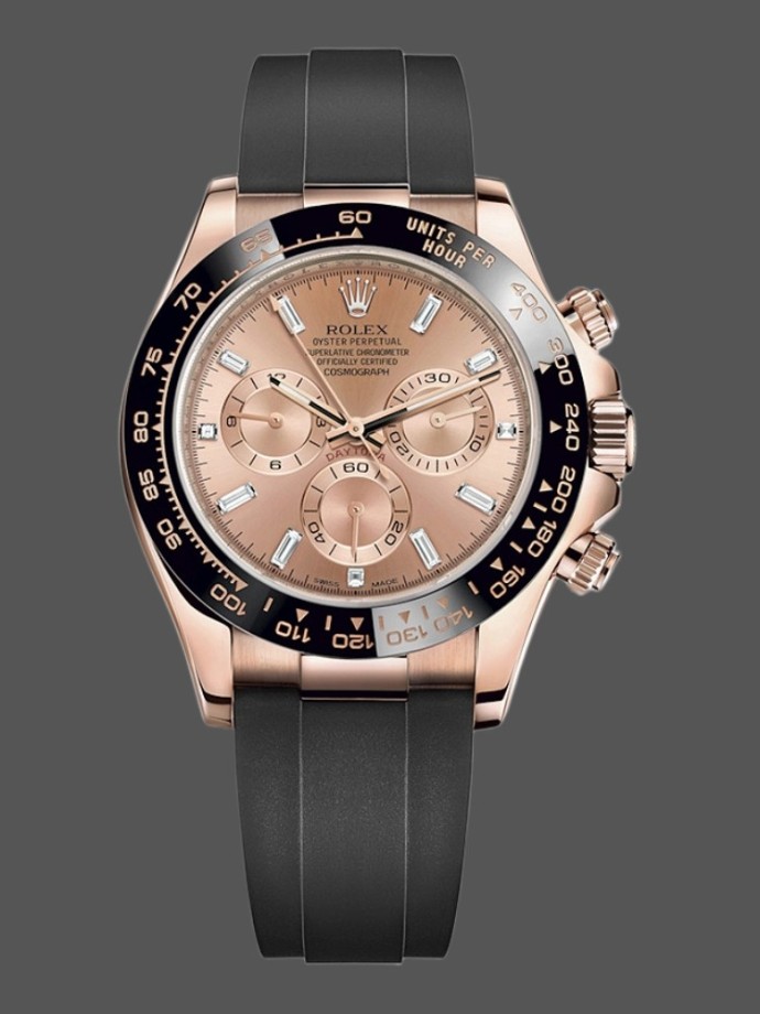 rolex cosmograph daytona 116515ln everose gold pink dial