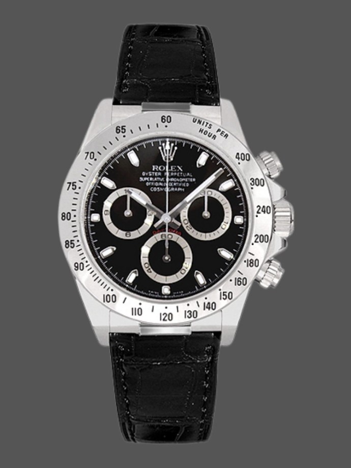 rolex daytona 116519 white gold black dial 40mm mens replica watch