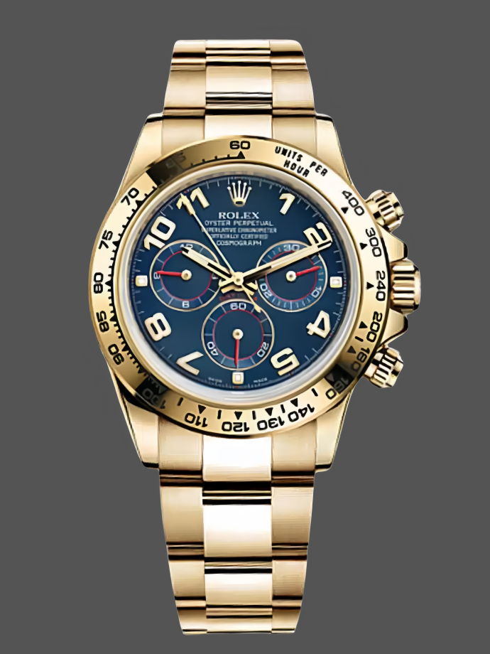 rolex daytona 116528 yellow gold blue racing dial 40mm mens replica rolex daytona 116528 yellow gold blue racing dial 40mm mens replica