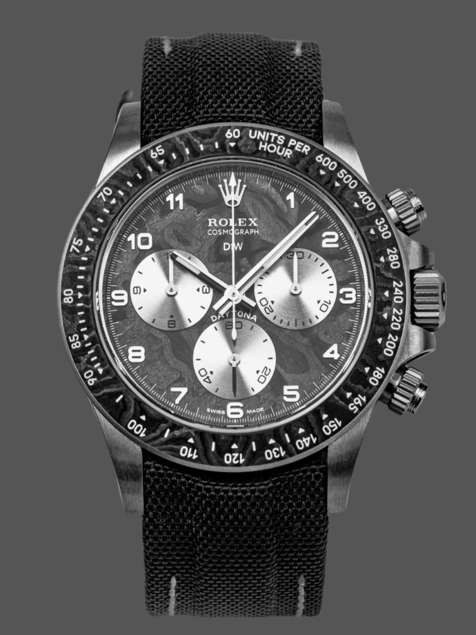 rolex daytona diw titanium & carbon fiber nylon strap