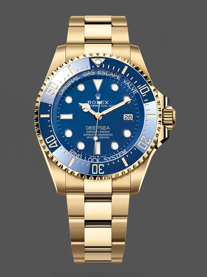 rolex new 2024 release deepsea gold blue dial 136668lb