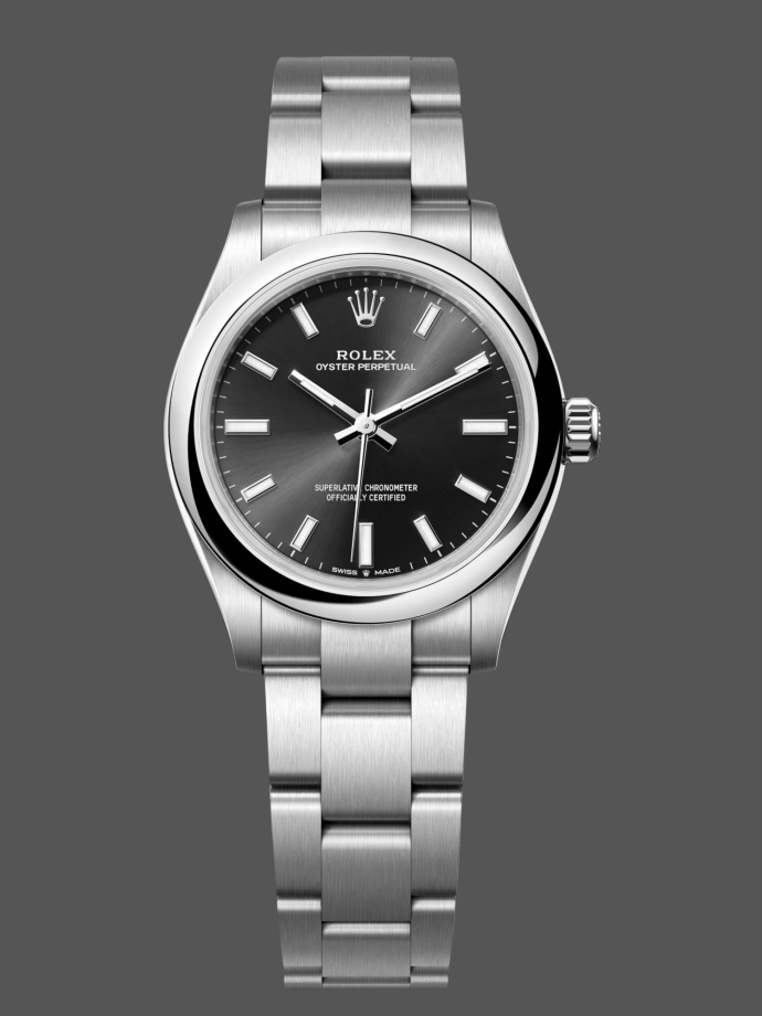 rolex oyster perpetual 31 black dial 277200 0002 women's watch
