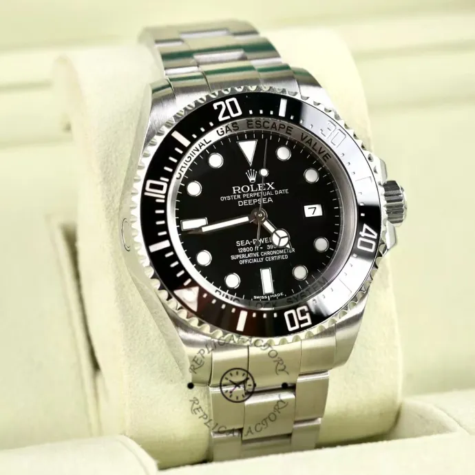 rolex sea dweller deepsea 116660 stainless steel black dial 44mm2 rolex sea dweller deepsea 116660 stainless steel black dial 44mm2