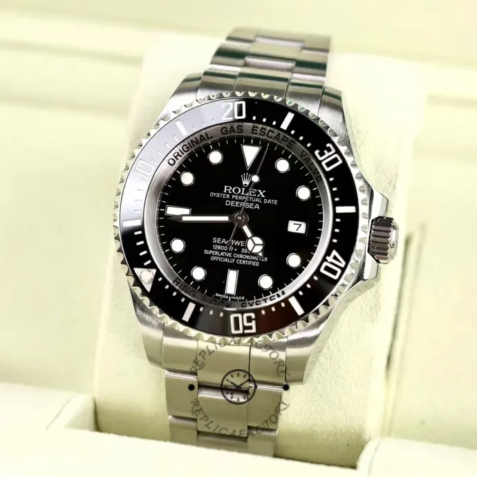 rolex sea dweller deepsea 116660 stainless steel black dial 44mm3 rolex sea dweller deepsea 116660 stainless steel black dial 44mm3