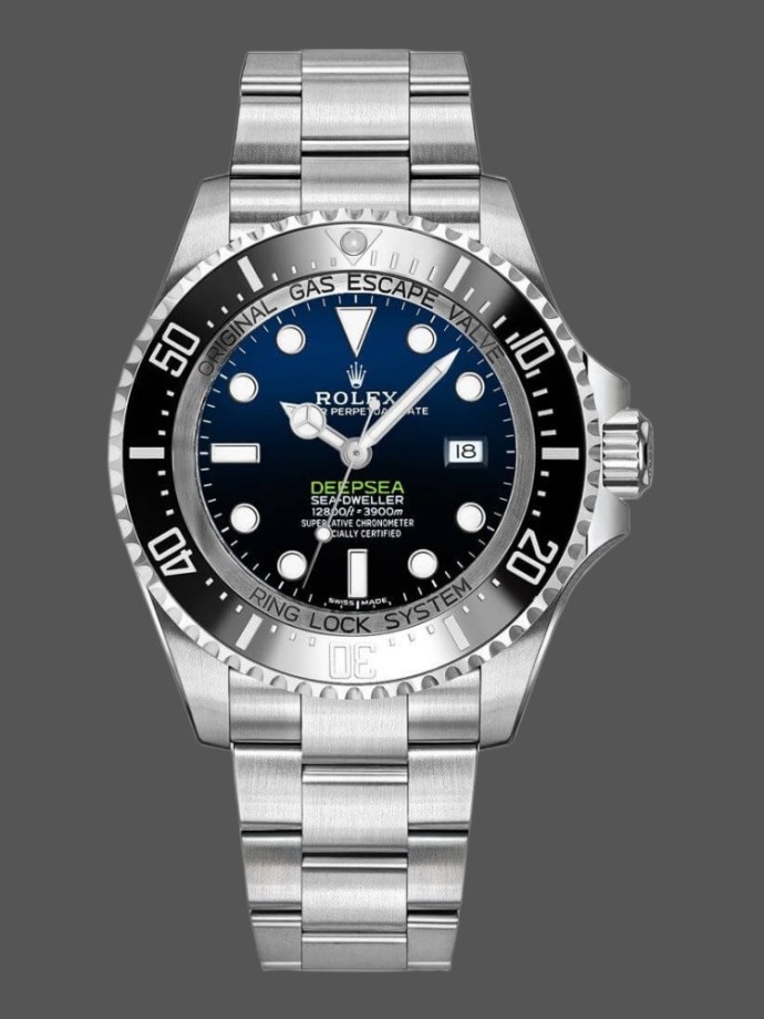 rolex sea dweller deepsea 116660 stainless steel d blue dial 44mm