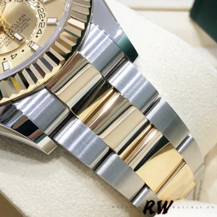 rolex sky dweller 326933 champagne dial stainless steel11 rolex sky dweller 326933 champagne dial stainless steel11