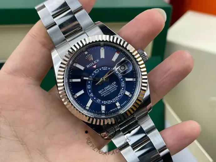 rolex sky dweller 42 m336934 0005 stainless steel blue dial replica14 rolex sky dweller 42 m336934 0005 stainless steel blue dial replica14