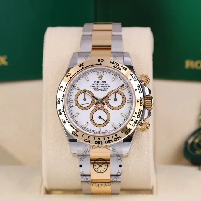 rolex two tone daytona 126503 white dial replica watch9 rolex two tone daytona 126503 white dial replica watch9