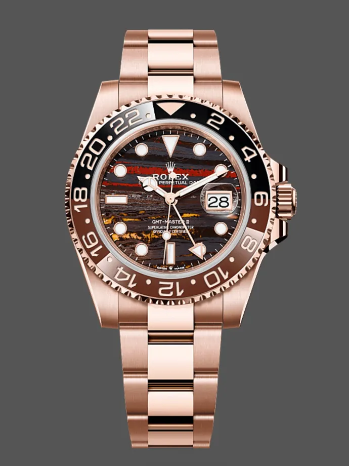 2025 rolex gmt master ii 18k everose gold m126715chnr 0002
