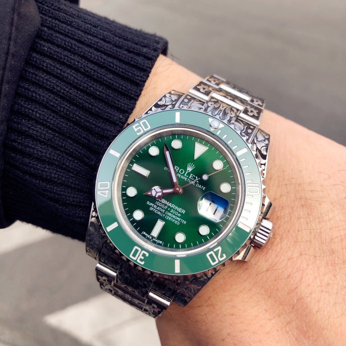 huckleberry custom rolex submariner green4 huckleberry custom rolex submariner green4