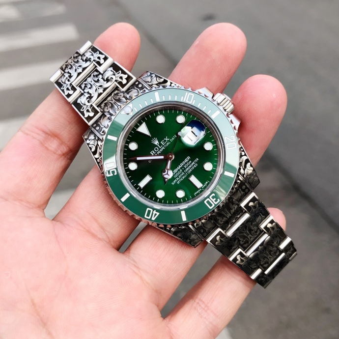 huckleberry custom rolex submariner green5 huckleberry custom rolex submariner green5