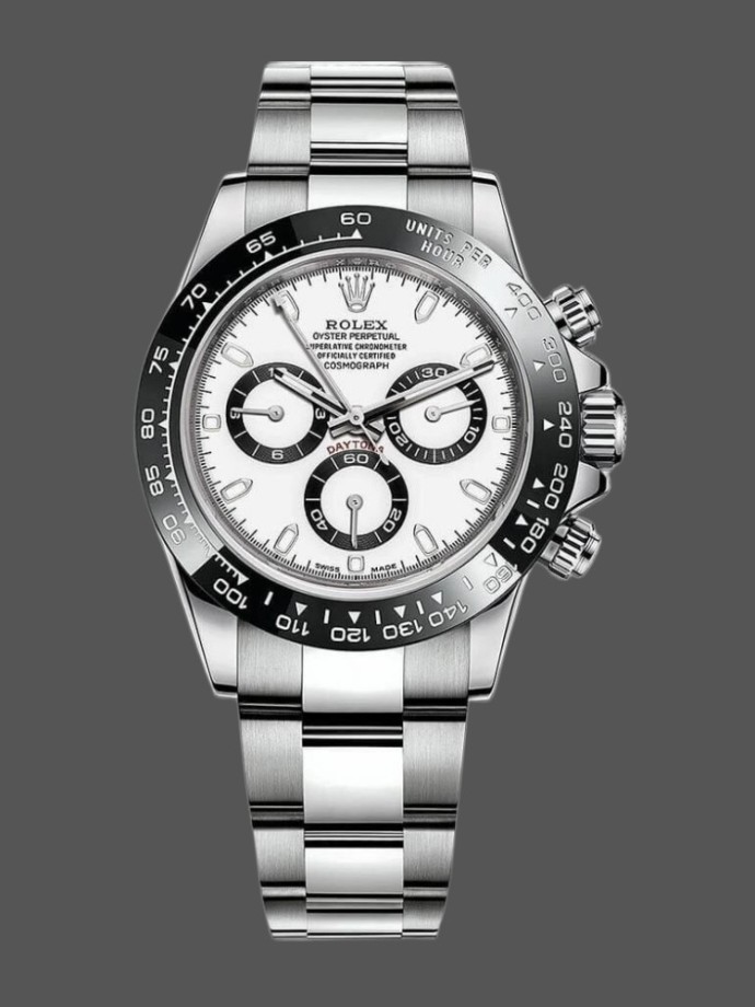 rolex cosmograph daytona 116500ln stainless steel white dial