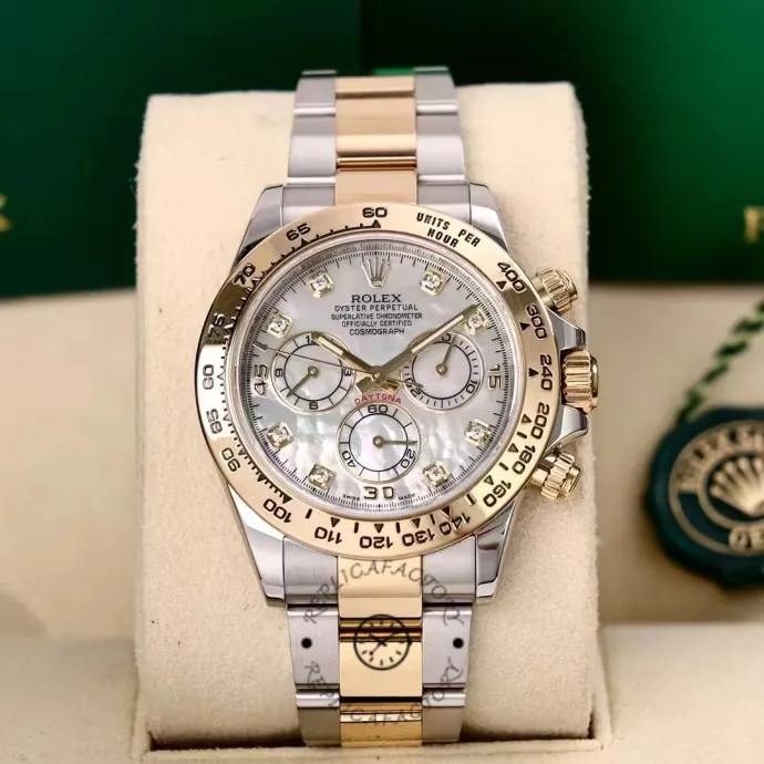 rolex cosmograph daytona 116503 white mother of pearl dial 40mm1 rolex cosmograph daytona 116503 white mother of pearl dial 40mm1