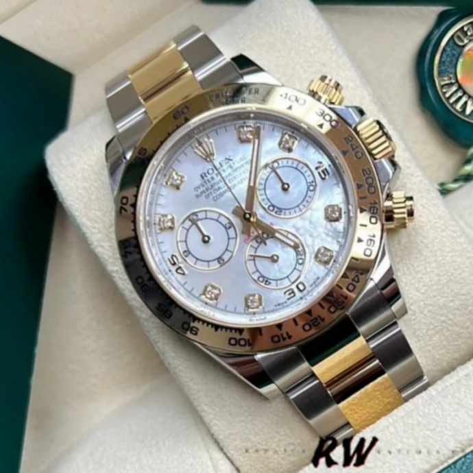 rolex cosmograph daytona 116503 white mother of pearl dial 40mm10 rolex cosmograph daytona 116503 white mother of pearl dial 40mm10