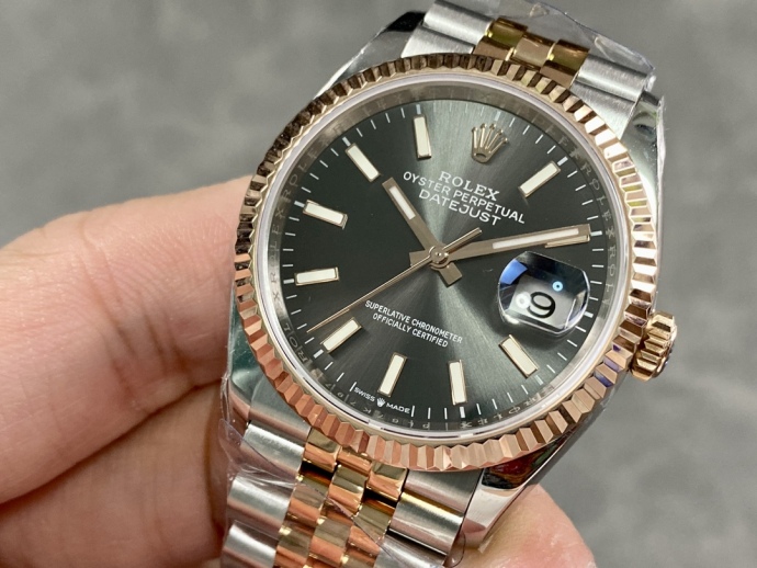 rolex datejust 126231 two tone ss rose gold grey rhodium dial3 rolex datejust 126231 two tone ss rose gold grey rhodium dial3