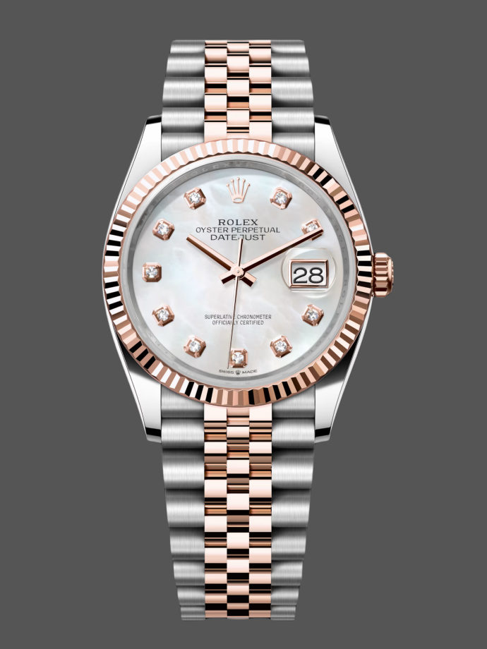 rolex datejust 126231 0021 mother of pearl dial 36mm jubilee bracelet
