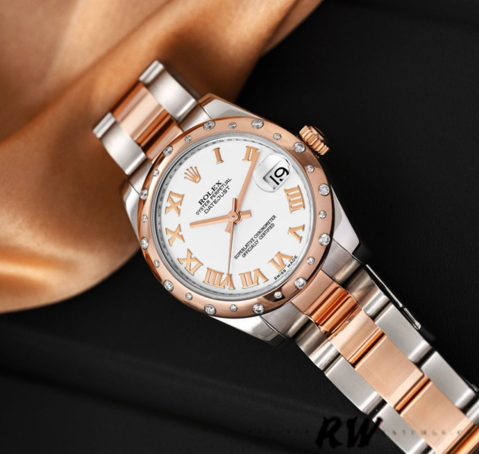 rolex datejust 178341 white roman numeral dial 31mm lady replica watch2 rolex datejust 178341 white roman numeral dial 31mm lady replica watch2
