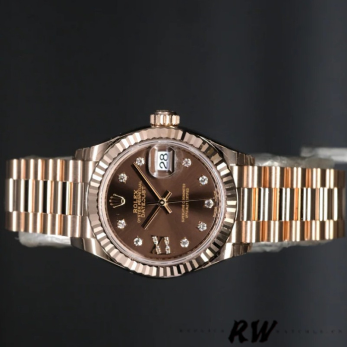 rolex datejust 279175 chocolate diamond mark fluted bezel 28mm lady replica watch3 rolex datejust 279175 chocolate diamond mark fluted bezel 28mm lady replica watch3