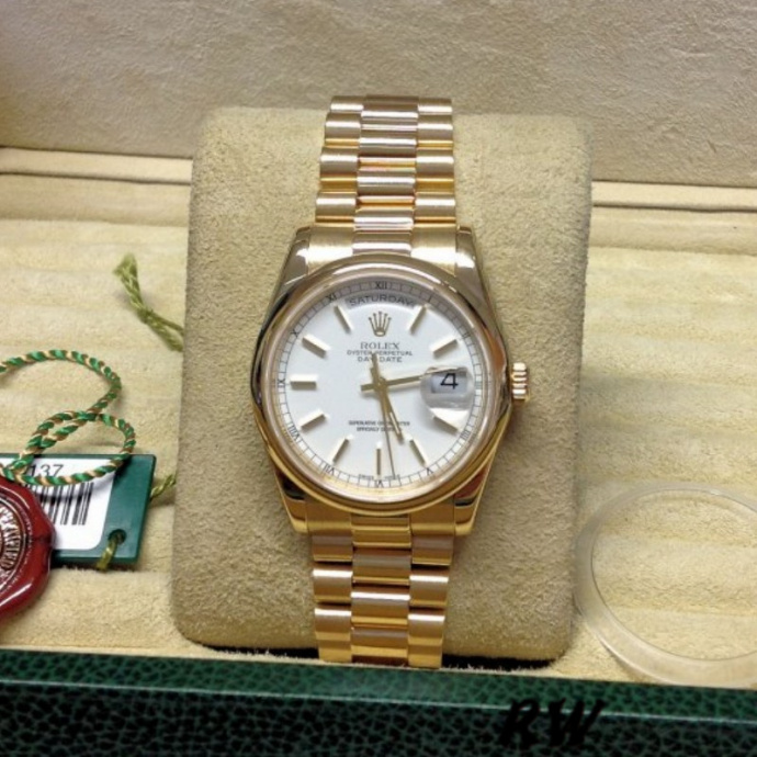 rolex day date 118208 white dial 36mm unisex replica watch1 rolex day date 118208 white dial 36mm unisex replica watch1
