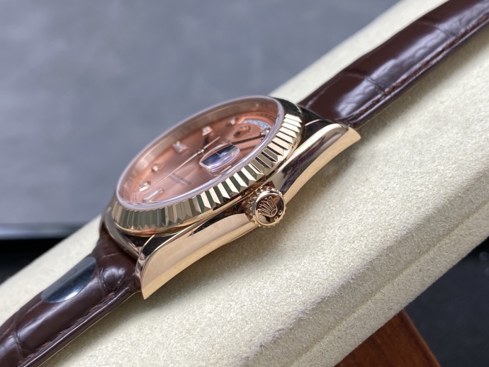 rolex day date 36 yellow gold case 118135 0101 brown leather watch6 rolex day date 36 yellow gold case 118135 0101 brown leather watch6