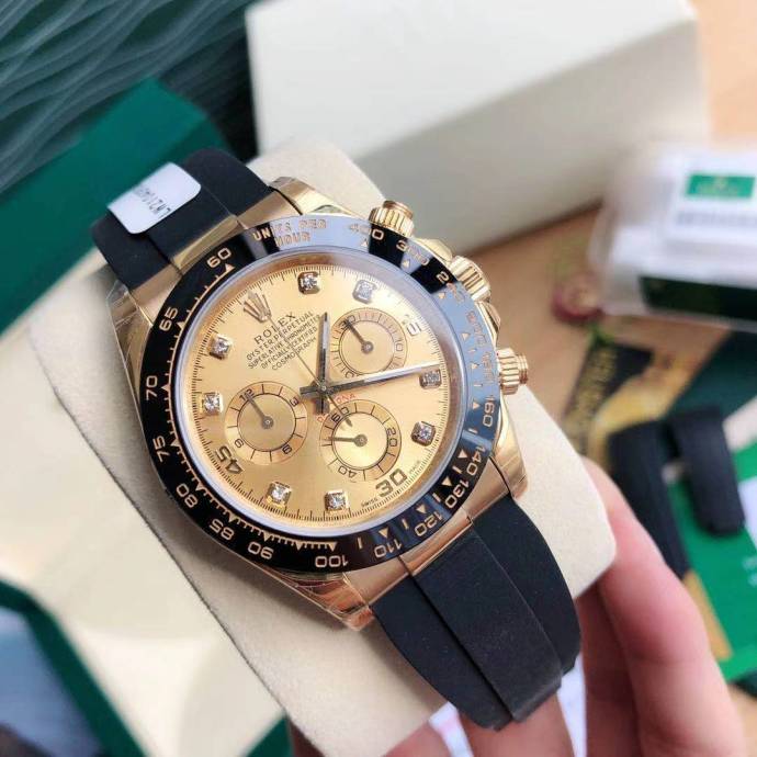 rolex daytona 116518ln diamond champagne dial 40mm mens replica1 rolex daytona 116518ln diamond champagne dial 40mm mens replica1