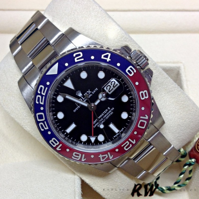 rolex gmt master ii 116719blro white gold pepsi black dial 40mm8 rolex gmt master ii 116719blro white gold pepsi black dial 40mm8
