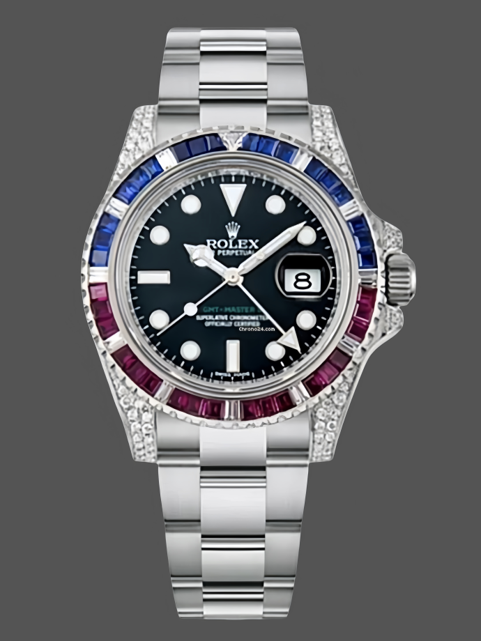 rolex gmt master ii 116759sa black dial 40mm mens replica