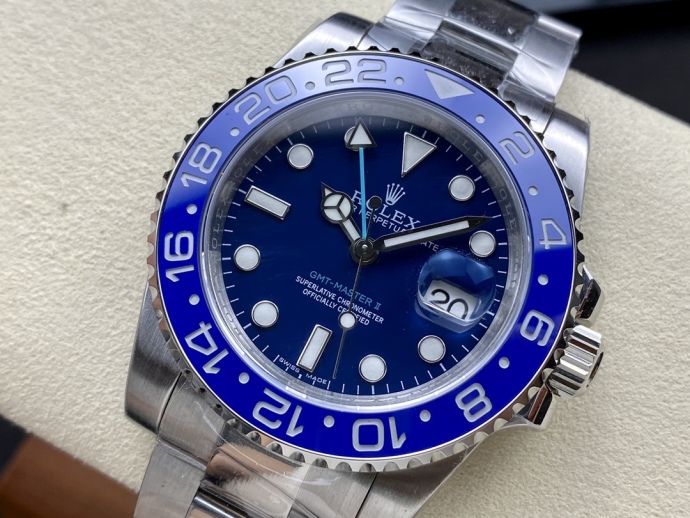rolex gmt master ii 126710 wildman 904l ss blue dial on ss3 rolex gmt master ii 126710 wildman 904l ss blue dial on ss3