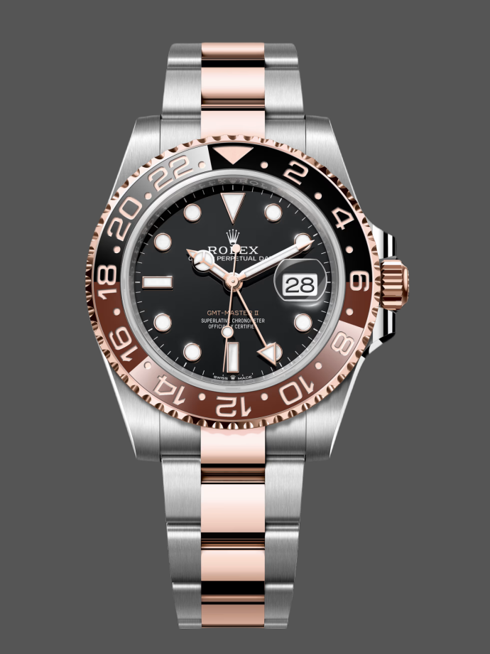 rolex gmt master ii 126711chnr black dial 40mm mens replica