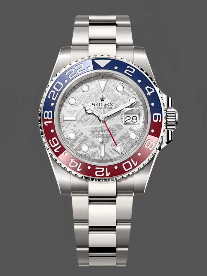 rolex gmt master ii 126719 0002 white gold meteorite grey dial