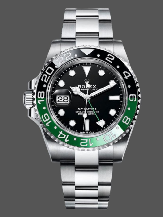 rolex gmt master ii 126720vtnr black dial 40mm mens replica