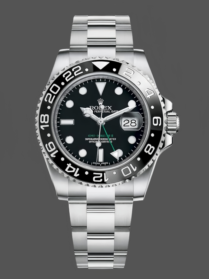 rolex gmt master ii 40mm black bezel 116710ln men's watch