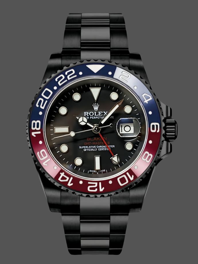 rolex gmt master ii 40mm pepsi 126710blro 0002 black dial