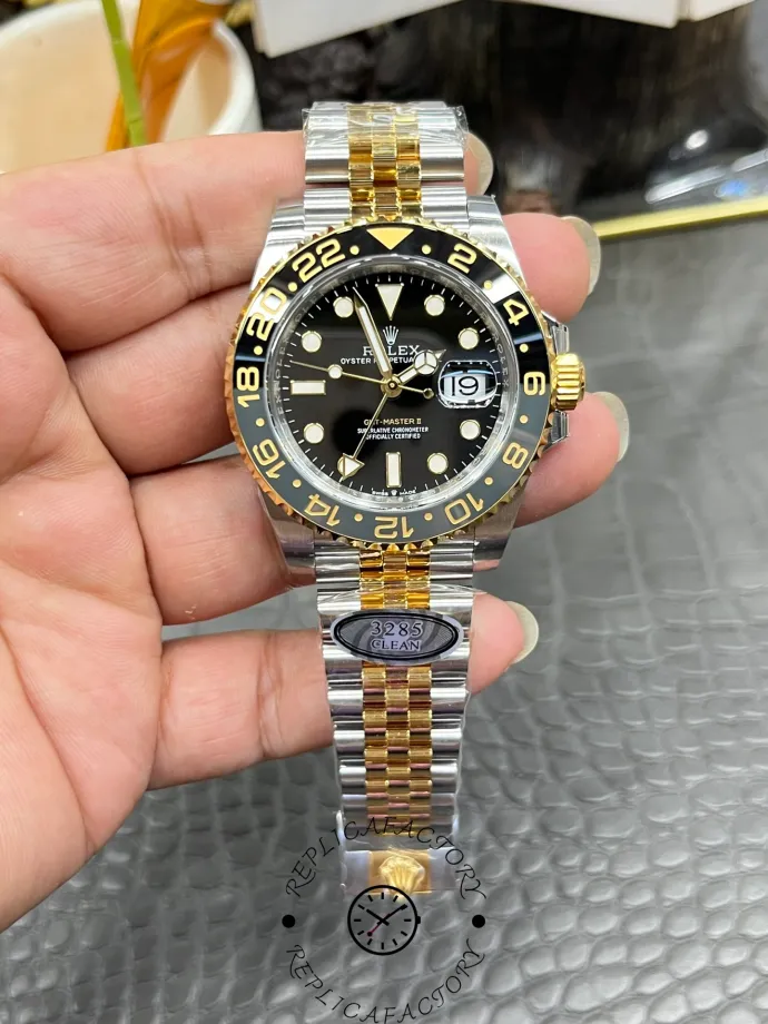 rolex gmt master ii black dial steel 18kt yellow gold1 rolex gmt master ii black dial steel 18kt yellow gold1
