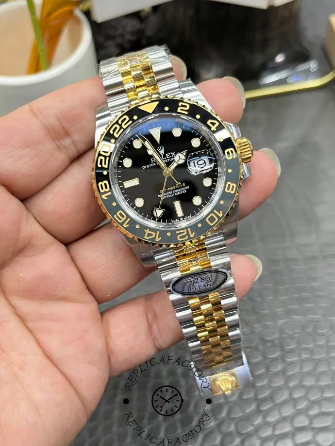rolex gmt master ii black dial steel 18kt yellow gold5 rolex gmt master ii black dial steel 18kt yellow gold5