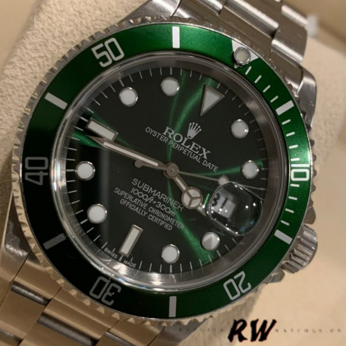 rolex submariner 16610 stainless steel refinished green dial 40mm mens replica watch4 rolex submariner 16610 stainless steel refinished green dial 40mm mens replica watch4