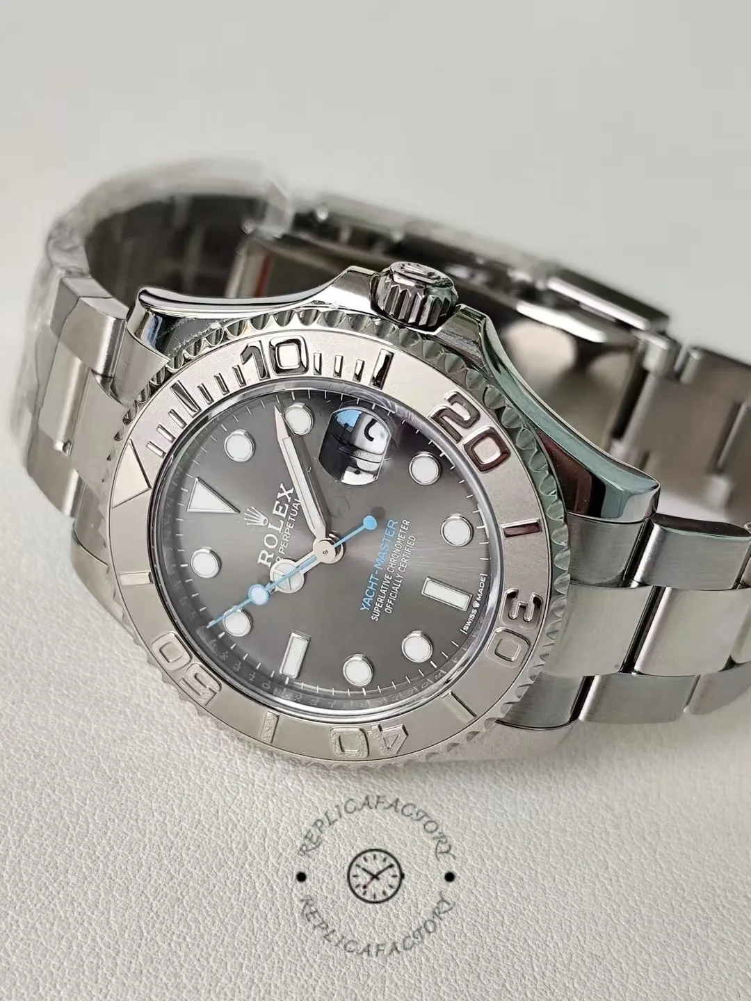 rolex yacht master 37 automatic slate grey dial platinum bezel steel13 rolex yacht master 37 automatic slate grey dial platinum bezel steel13