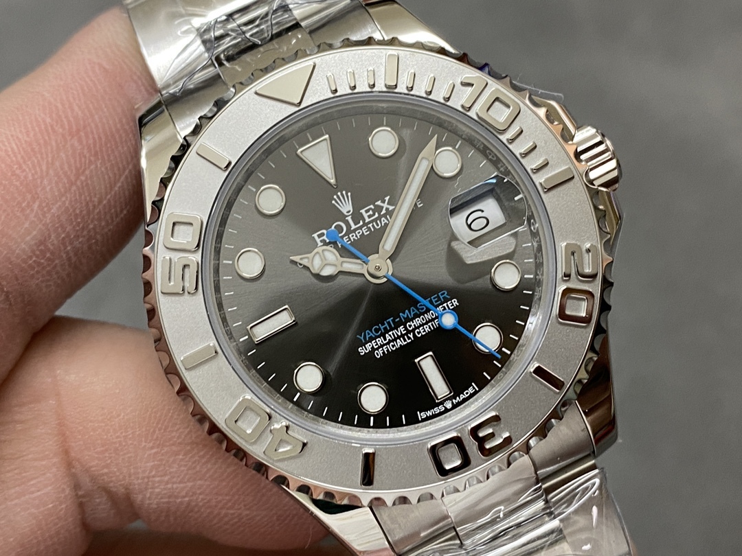 rolex yacht master 37 automatic slate grey dial platinum bezel steel3 rolex yacht master 37 automatic slate grey dial platinum bezel steel3